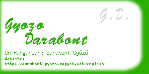 gyozo darabont business card